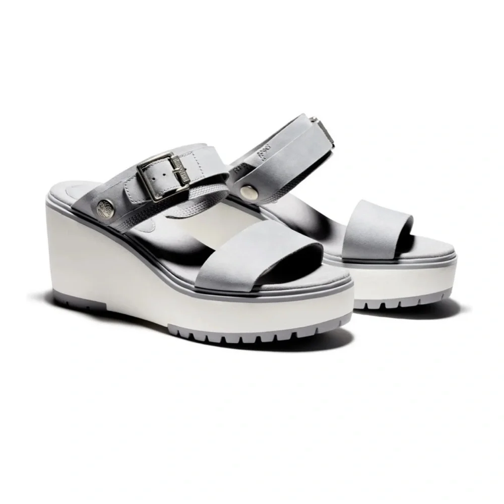 Timberland Koralyn Wedge Sz 6.5 Gray